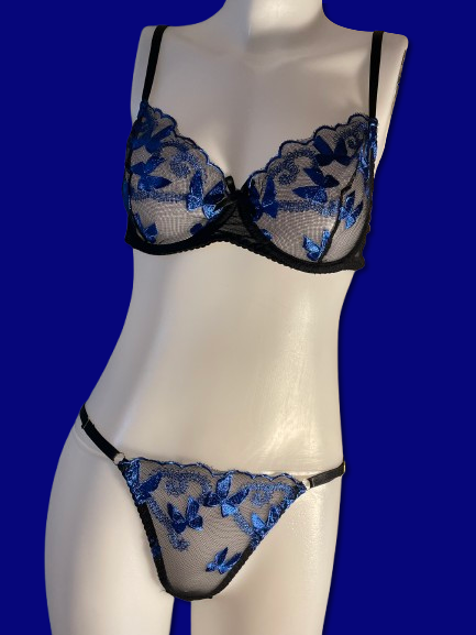 Ensemble de lingerie dentelle avec nœud